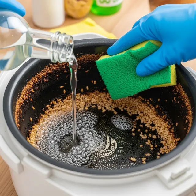 Cara Membersihkan Rice Cooker Berkerak (AI Generated)