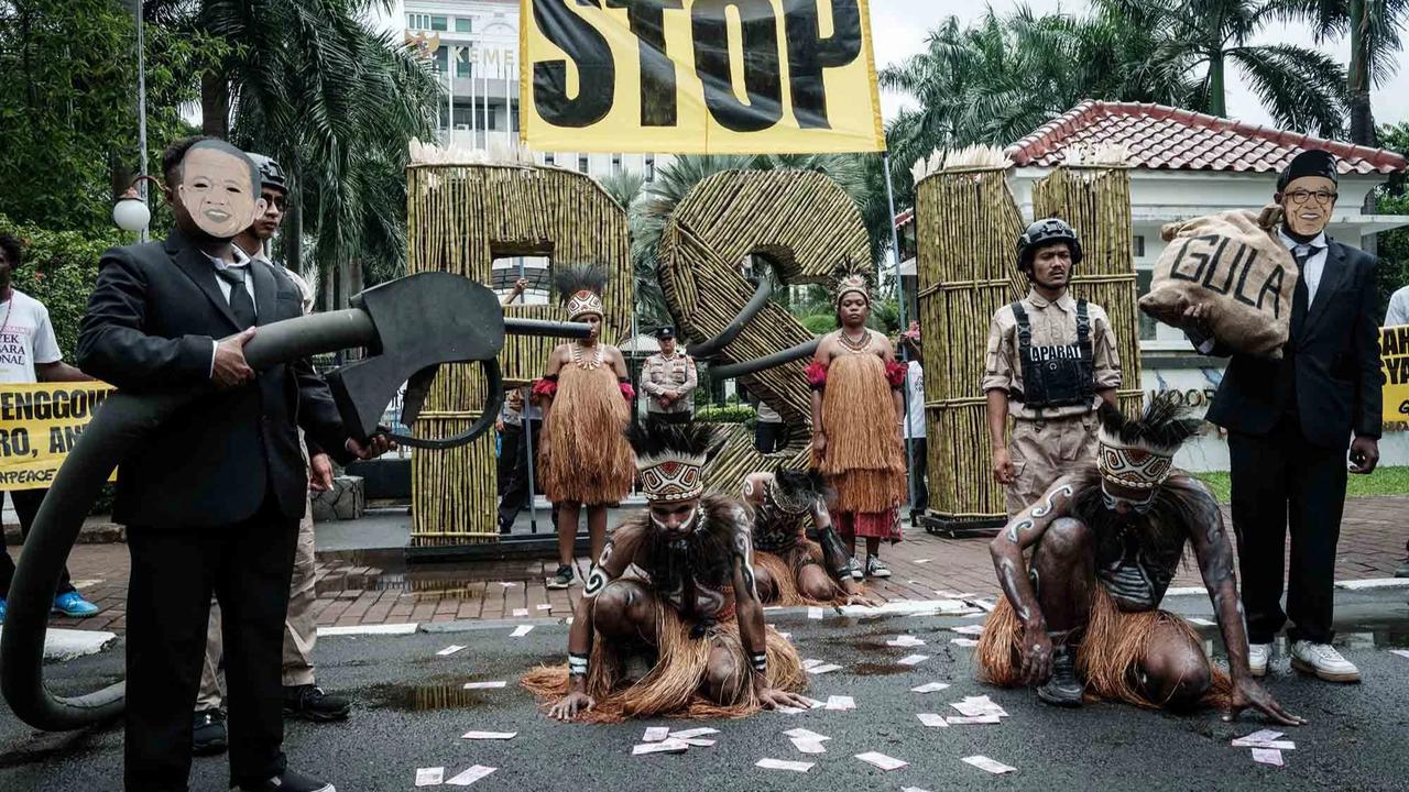 Aksi Greenpeace Soroti Dampak Proyek Tebu di Merauke