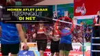 Video atlet Jawa Barat, Tiara Rosalia Nuraidah, sempat tersangkut di net saat final bulutangkis beregu putri PON 2016.