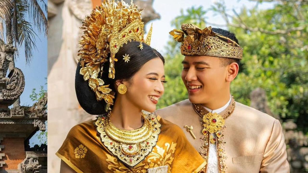 Potret Prewedding Iptu Hafiz Akbar & Angela Perkasa Berbalut Adat Bali Jelang Pernikahan