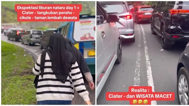 6 Potret Tempat Wisata Penuh Orang saat Libur Nataru, Niat Healing Malah Pusing