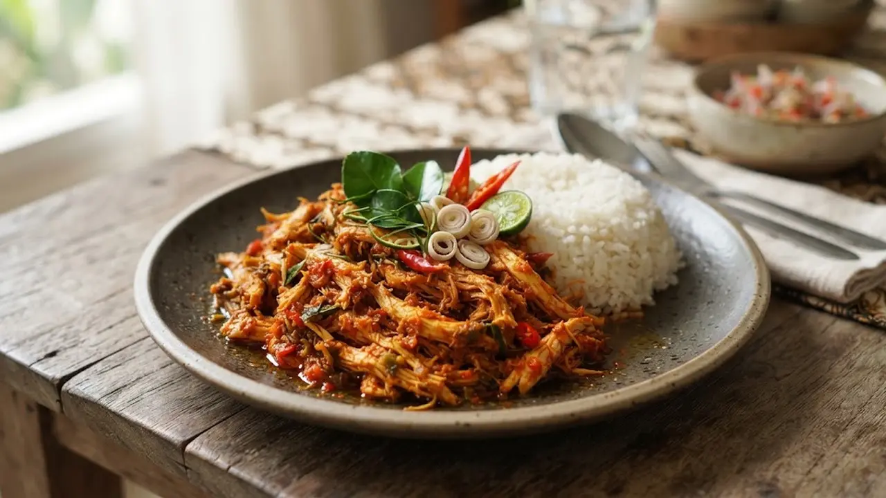 Resep Ayam Suwir Bali Tanpa Santan