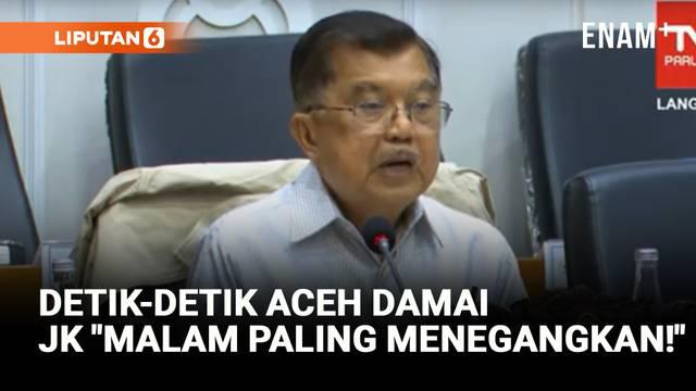 Wakil Presiden Jusuf Kalla blak-blakan proses negosiasi damai Aceh. Hal ini disampaikannya saat rapat dengar pendapat umum dengan Badan Legislasi DPR tentang RUU Pemerintahan Aceh di Gedung DPR, Jakarta, Kamis (11/9).
