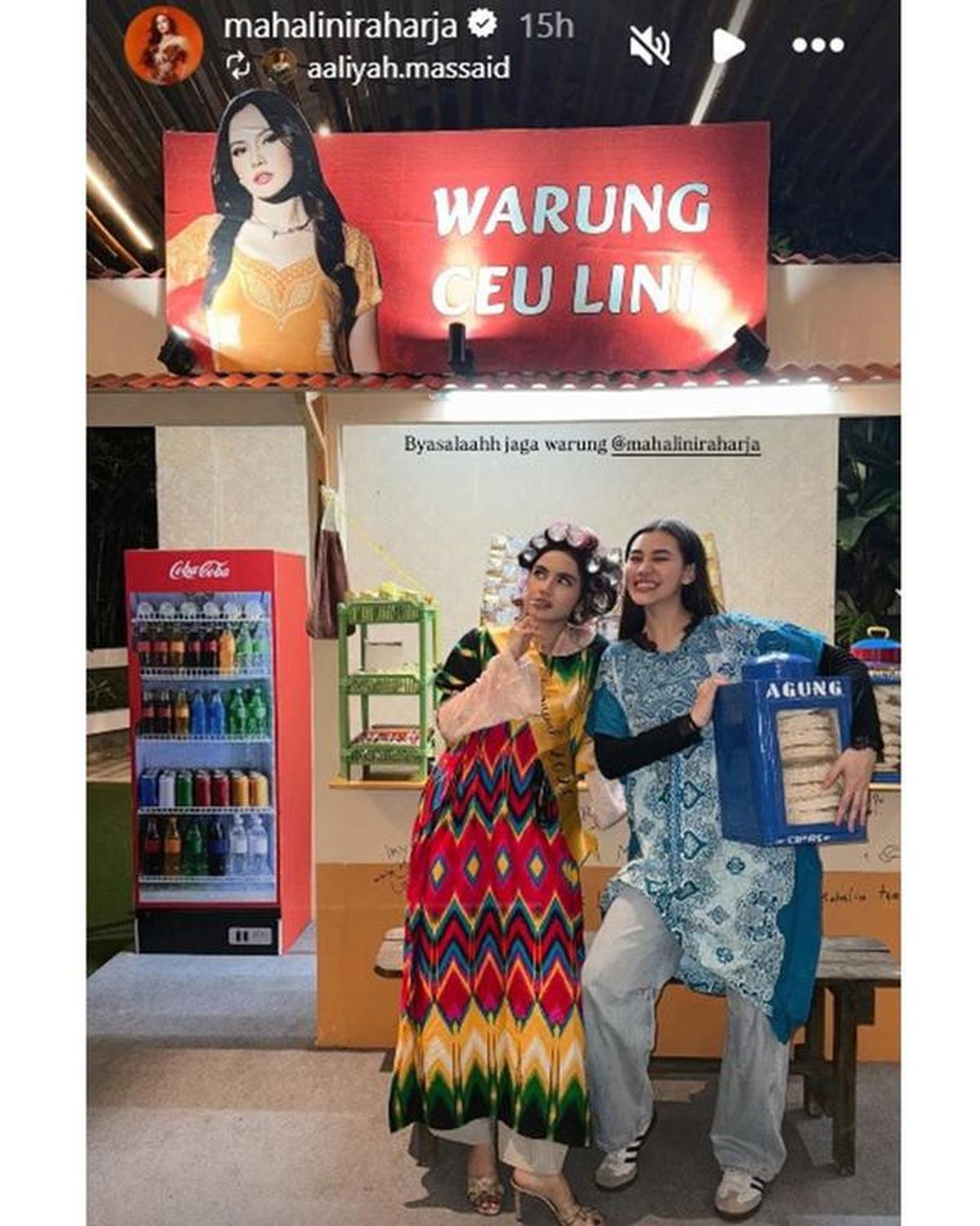 7 Potret Warung Ceu Lini di Ultah Mahalini ke-26, Ada Kue Microwave Unik