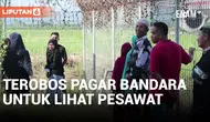 Pengantar Haji di Lombok Terobos Pagar Bandara