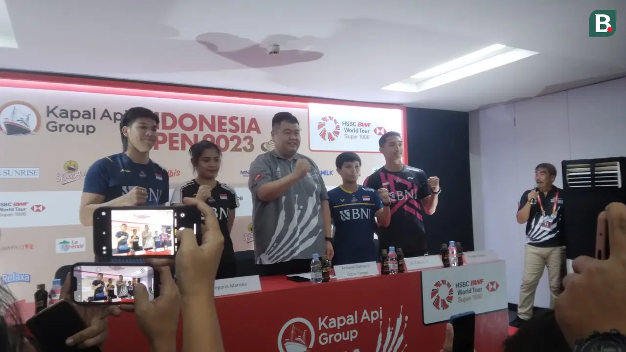 Konferensi pers Indonesia Open 2023