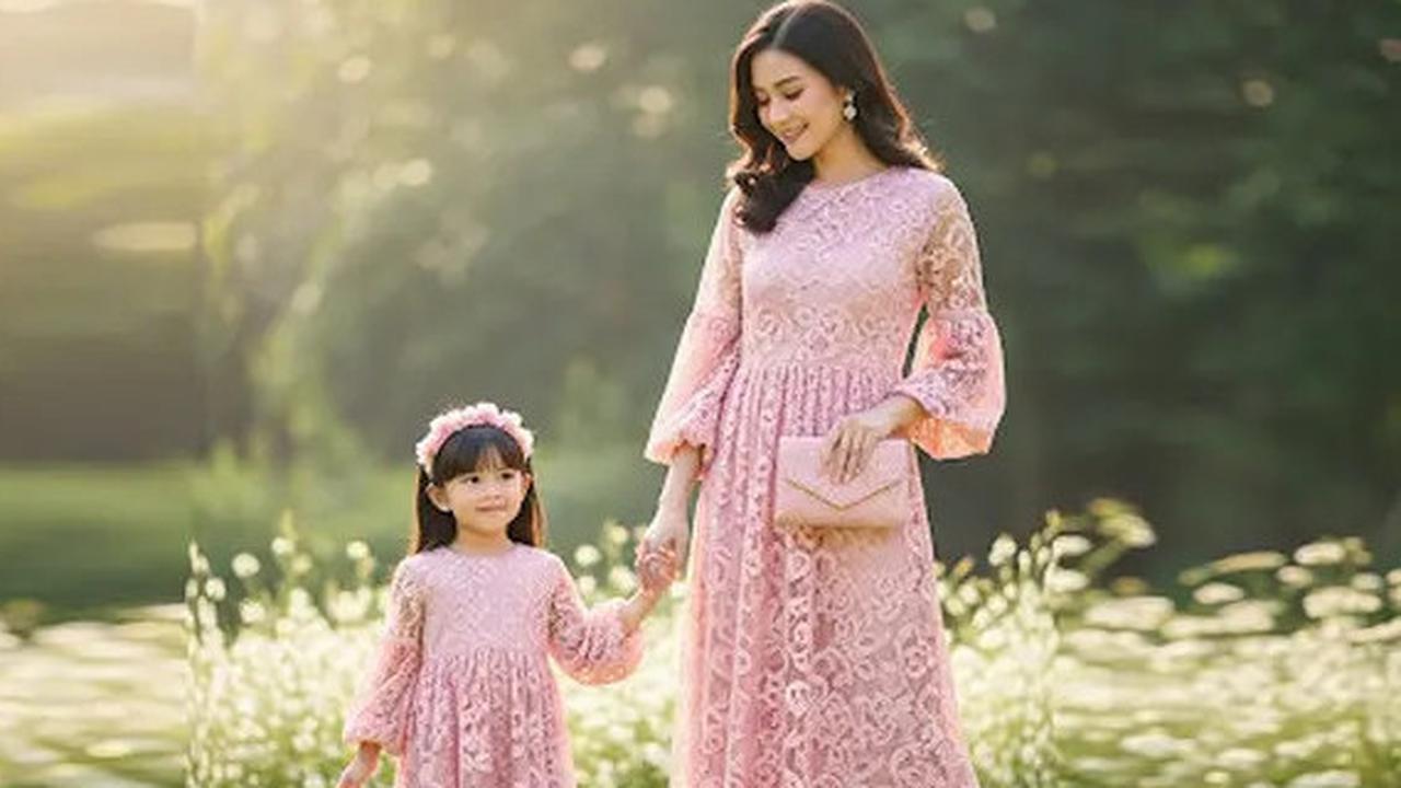 10 Model Baju Brokat Kembaran Ibu dan Anak, Anggun dan Elegan untuk Acara Pesta