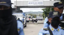 Kebanyakan dari mereka. dibakar sampai mati, kata seorang pejabat polisi Honduras. (AP Photo/Elmer Martinez)