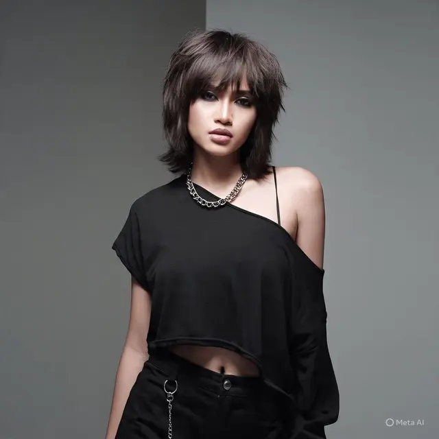 Choppy Shag Pendek - Rock Chic Vibes