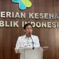 Menteri Kesehatan RI Budi Gunadi Sadikin memberikan keterangan pers terkait "Kesiapsiagaan Sektor Kesehatan Menghadapi Masa Libur Natal 2023 dan Tahun Baru 2024" di Gedung Kementerian Kesehatan (Kemenkes) RI Jakarta pada Jumat, 22 Desember 2023. (Dok Liputan6.com/Fitri Haryanti Harsono)