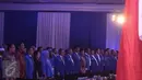 Suasana pembukaan Rapat Kerja Nasional (Rakernas) sekaligus Silaturahmi Nasional (Silatnas) 2016 PAN di JIEXPO Kemayoran, Jakarta, Minggu (29/5). Sejumlah elit partai politik tampak menghadiri acara tersebut. (Liputan6.com/Faizal Fanani)