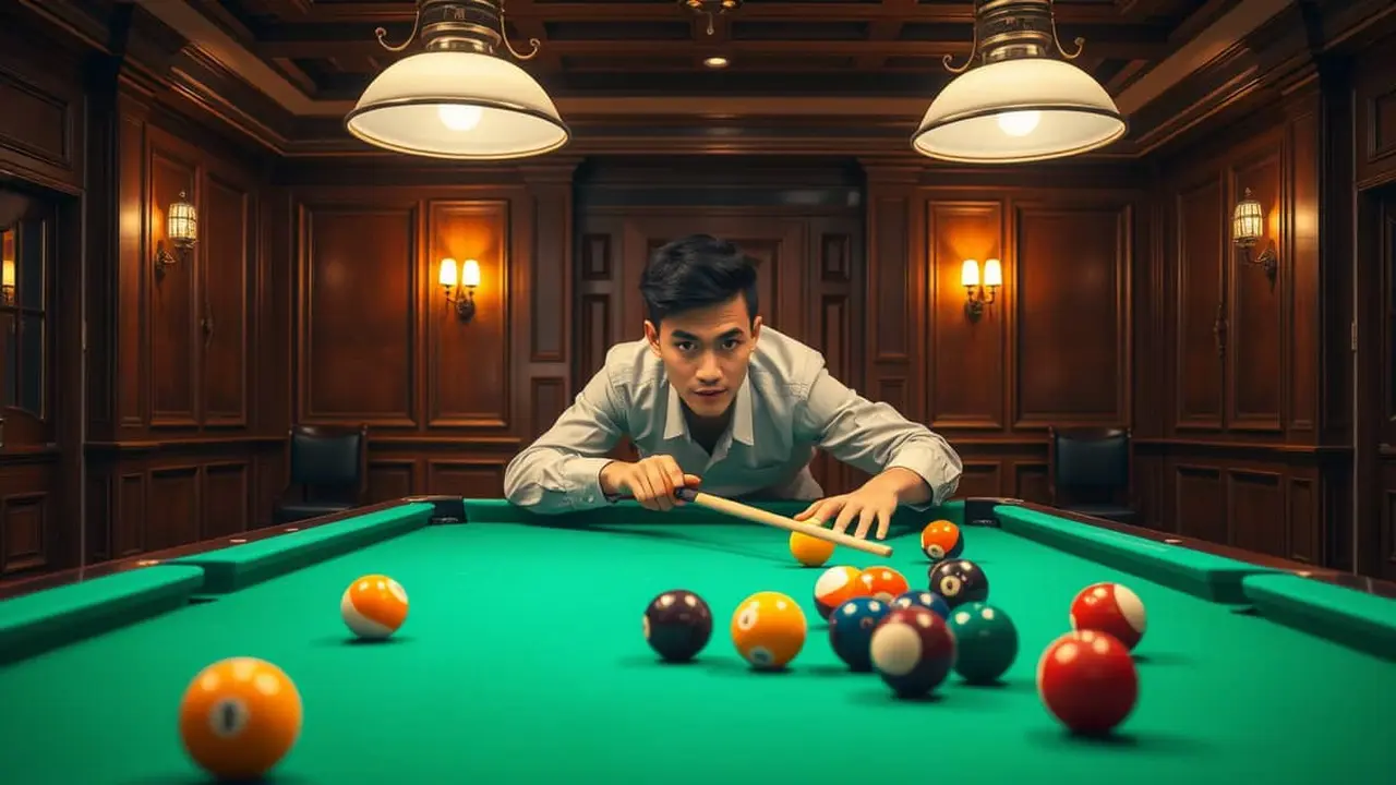 trik main billiard