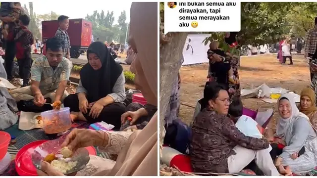 Viral Keluarga Besar Hadiri Wisuda Sambil Piknik di Halaman Kampus, Ikut Bahagia