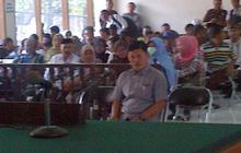 Sidang kasus dugaan korupsi, Bupati Sumedang terlihat tenang