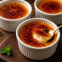 Resep Creme Brulee Tanpa Oven (AI Generated)