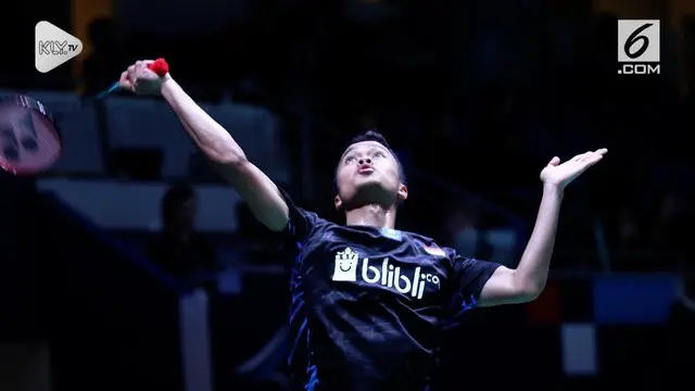 Anthony Ginting tampil gemilang di Fuzhou China Open. Dia sukses melangkah ke perempat final usai mengalahkan rekan senegara asal Indonesia, Jonatan Christie, Kamis (8/11/2018).
