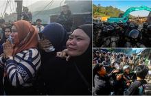 FOTO: Dikawal Keamanan yang Ketat, Pembongkaran PKL Tahap 2 di Puncak diwarnai Penolakan dan Isak Tangis Pedagang