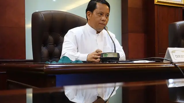 Dirjen Bimas Islam Kementerian Agama (Kemenag) Kamaruddin Amin
