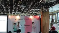 Country Director Foxconn Indonesia, Sukaca Purwokardjono, di peluncuran Sharp Z2 dan M1 di Jakarta, Kamis (8/6/2017). (Liputan6.com/Dewi Widya Ningrum)