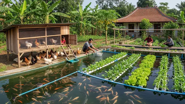 9 Ide Peternakan Kecil Campuran Ayam dan Ikan untuk Usaha Keluarga, Untung Berlipat