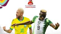 Piala Dunia U-17 - Ilustrasi Neymar dan Victor Osimhen (Bola.com/Adreanus Titus)
