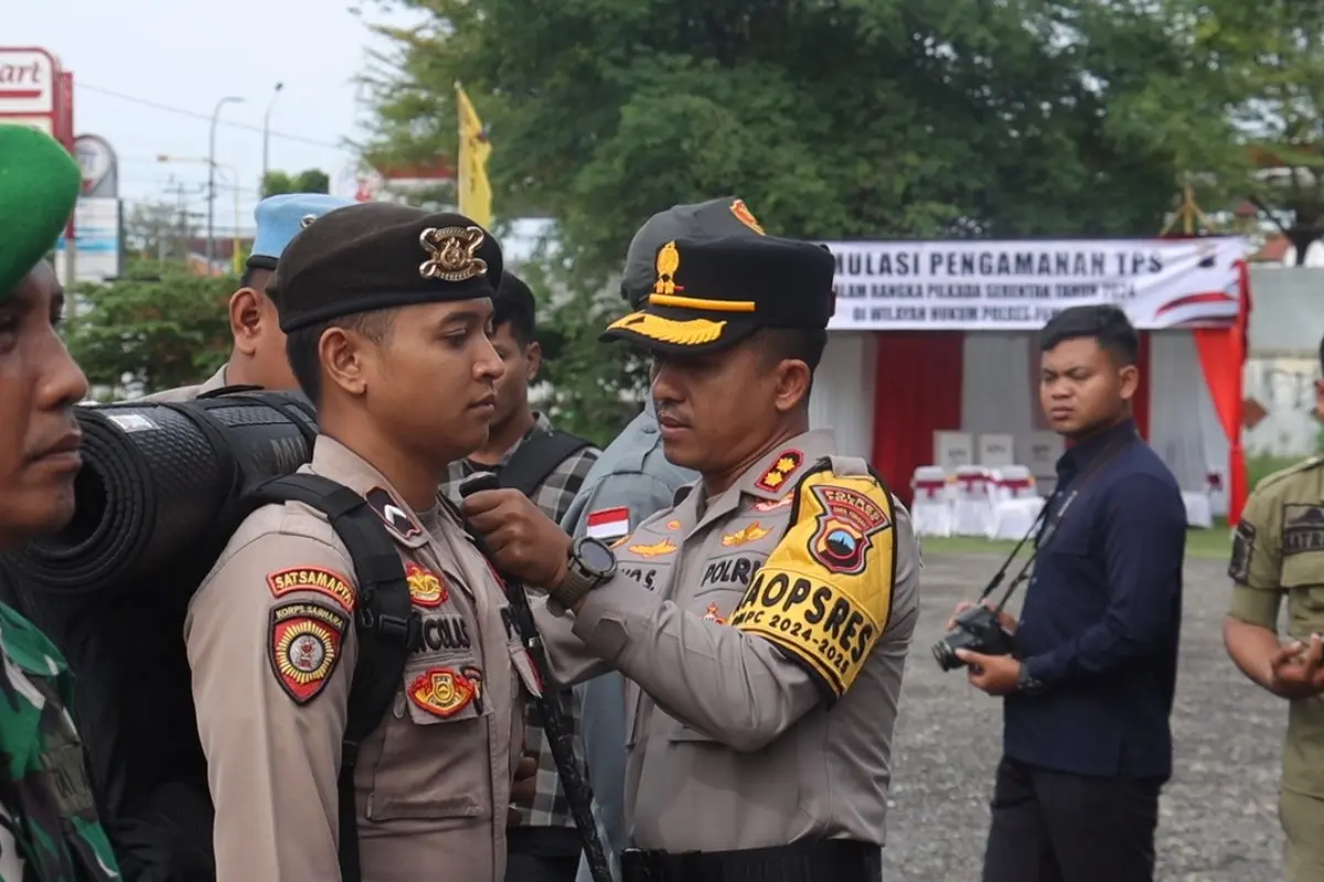 Apel pergeseran pasukan pengamanan Pilkada di Pemalang, Jawa Tengah. (Foto: Liputan6.com/Polres Pemalang)