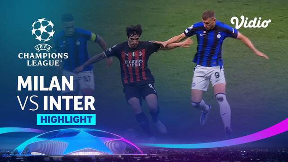 VIDEO: Inter Milan Taklukkan AC Milan 2-0 di Leg 1 Semifinal Liga Champions