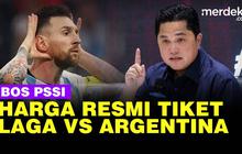 VIDEO: Harga Resmi Tiket Laga Timnas Vs Argentina, Ini Kata Erick Thohir
