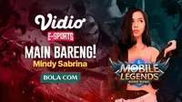 Mindy Sabrina akan mengajak bermain bareng Mobile Legends : Bang Bang pada Kamis (5/3/2020), dari pukul 18.00 WIB sampai dengan 21.00 WIB.