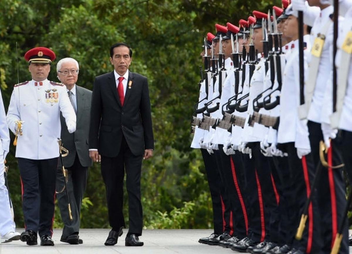 Jokowi temui Presiden Singapura perkuat hubungan bilateral
