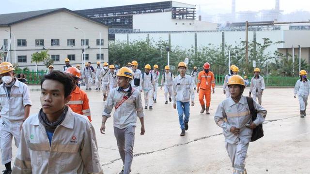 Aktivitas pekerja asing di dalam areal PT IMIP, Morowali, Sulawesi Tengah.(Liputan6.com/dokumen PT IMIP)