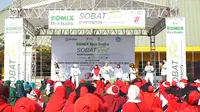 Dokumentasi SOBAT FEST Jawa Barat, Senam bersama Lina Marlina Ruzhan (Wagub Jabar), Dokter Siska Gerfianti, dan dokter Indah Kusuma.