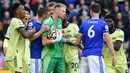 The Gunners berhasil mempertahankan gawangnya dari kebobolan pada laga ini, di mana ini menjadi clean sheet keempat Arsenal pada Premier League musim ini. (AFP/Justin Tallis)