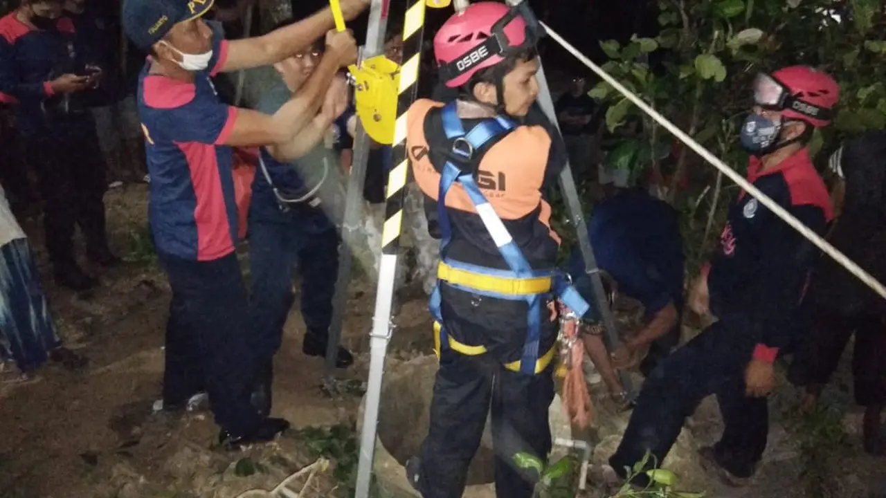 Petani di Kebumen meninggal di dalam sumur saat menolong anak kambing. (Foto: Liputan6.com/Humas Polres Kebumen)