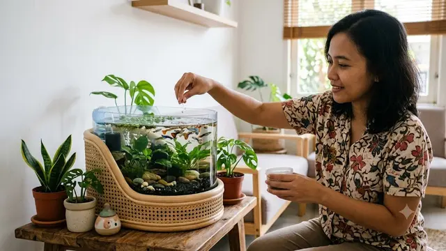 Cara Membuat Kolam Mini dari Galon Bekas untuk Ikan Guppy