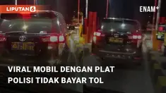 Beredar video terkait mobil Inova dengan plat polisi yang tidak mau bayar tol. Kejadian ini terjadi di Gerbang Tol Krukut 3