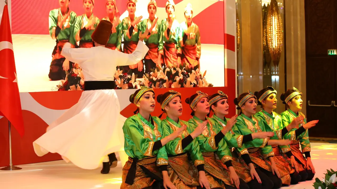 Tari Samansema yang Dipertunjukkan untuk Peringati 70 Tahun Hubungan Diplomatik Indonesia-Turki di Ankara, Sabtu (21/9/2019) (Liputan6.com/KBRI Ankara)