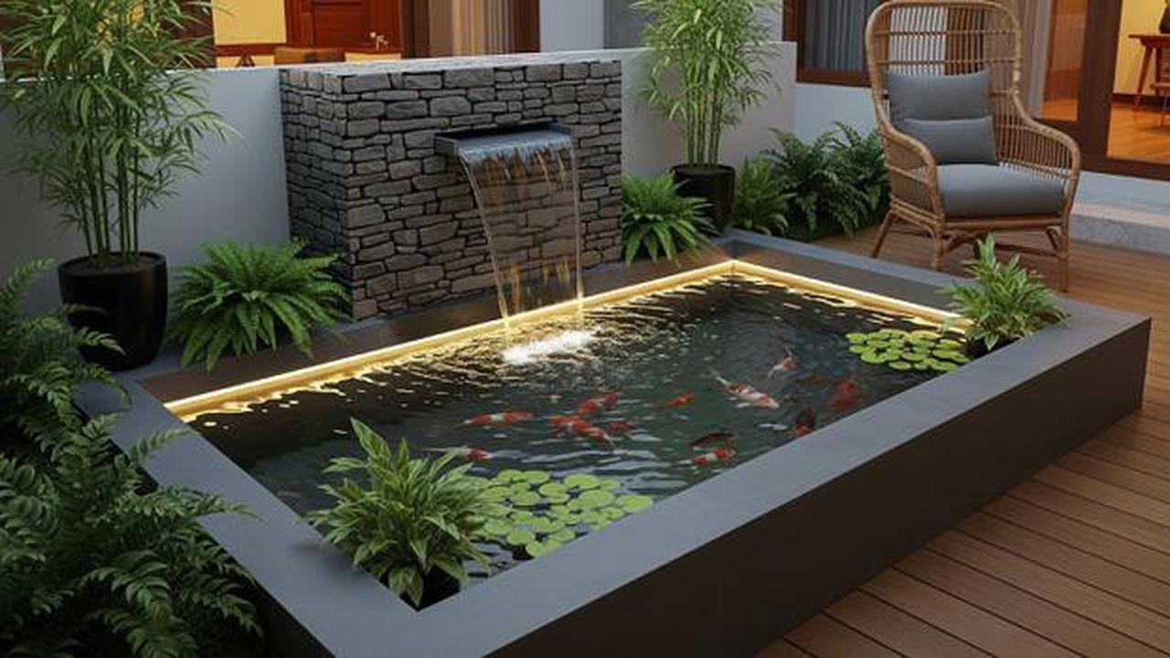 8 Model Kolam Ikan Minimalis Lahan 2x3 Meter Mudah Dirawat, Cocok Jadi Hiasan Teras