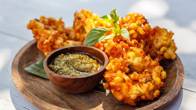 bakwan jagung bayam