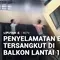 Balita di Tiongkok Tersangkut di Terali Balkon Lantai 12