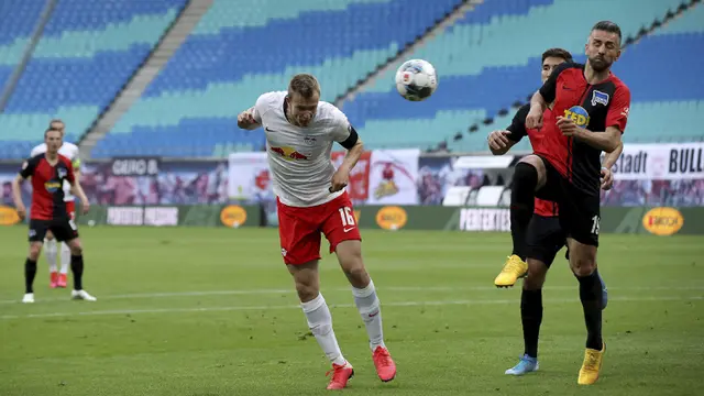 Hertha Berlin Curi Poin di Kandang RB Leipzig