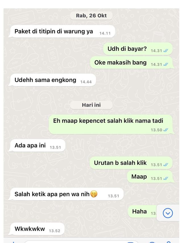 6 Chat Kurir Ajak Bercanda Konsumen Ini Kocak, Receh Tapi Bikin Ngakak
