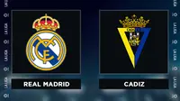 Liga Spanyol: Real Madrid vs Cadiz. (Bola.com/Dody Iryawan)