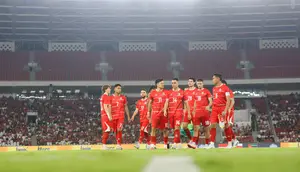 Timnas Indonesia pada laga FIFA Matchday melawan Mozambik di SUGBK, Jakarta, Selasa (9-6-2026). (Bola.com/Bagaskara Lazuardi)