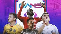 Ilustrasi 4 Pemain Kunci RANS Nusantara FC. (Bola.com/Bayu Santoso)