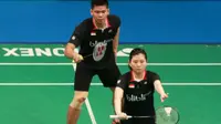 Praveen Jordan/Debby Susanto ditantang Yong Kai Hee/Tan Wei Han pada perempat final Swiss Terbuka 2017, Jumat (17/3/2017). (Humas PBSI)