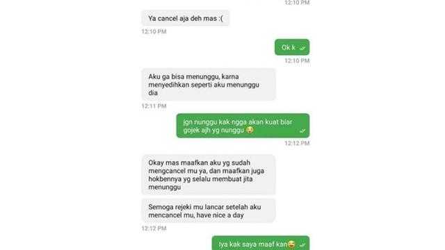 Chat Iseng 5 Driver Ojol saat Terima Orderan Ini Bikin Geregetan