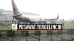 Pesawat Malindo Air tergelincir di Bandara Husein Sastranegara, Bandung, Jawa Barat. Seluruh awak dan penumpang pesawat langsung di evakuasi, penernbangan dari dan ke bandara Husein Sastranegara dihentikan sementara.