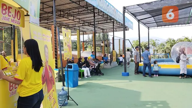 Suasana libur Lebaran di Jatim Park 1. (Belinda Firda/Liputan6.com)