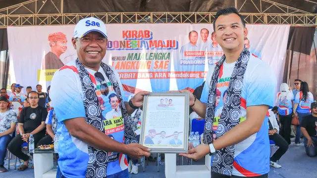 Ribuan Relawan Sahabat Bang Ara Majalengka mendukung Bakal Calon Bupati (Cabup) Majalengka Eman Suherman maju di Pemilihan Kepala Daerah atau Pilkada 2024.